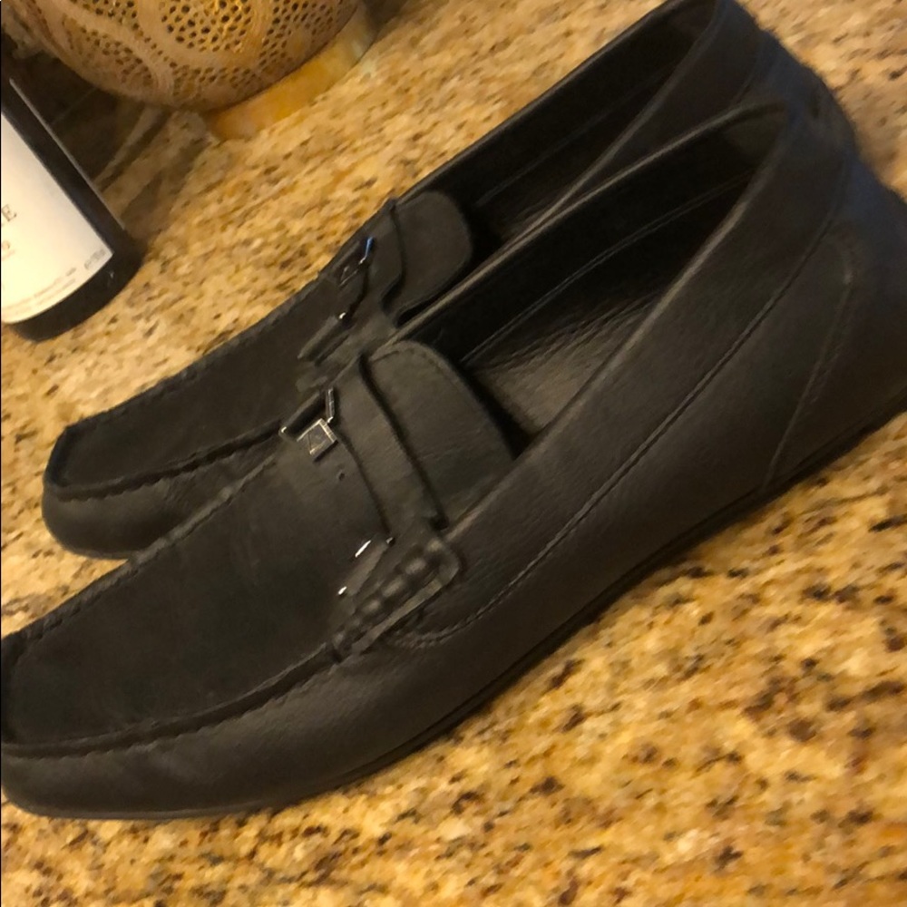 Guess Black Loafers - Mens Size 9.5 - Picture 2 of 4